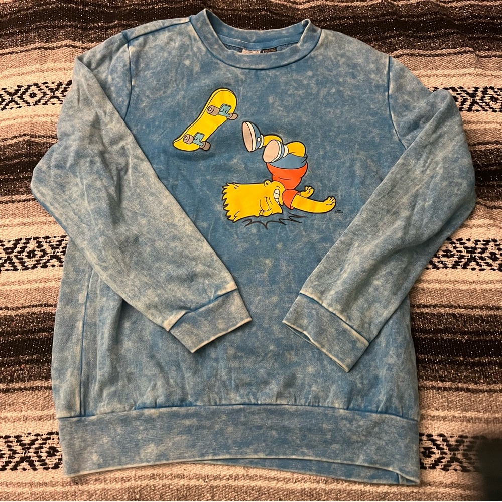 the simpsons bart crew neck sweater